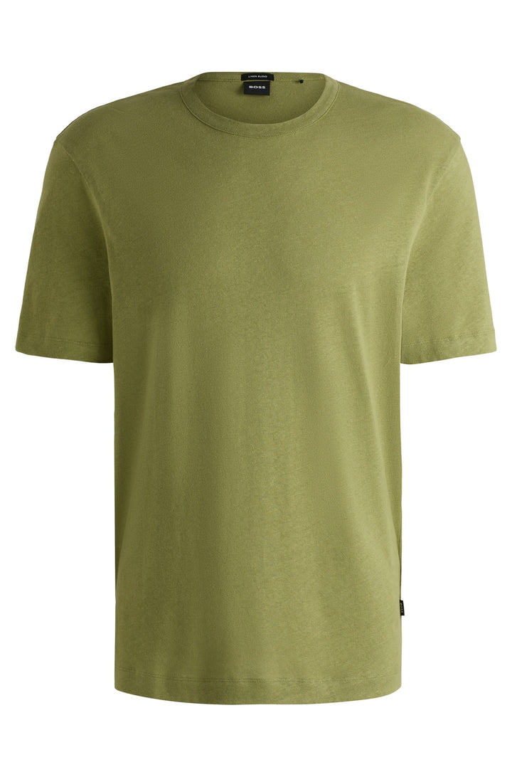 BOSS T-Shirts Regular Fit in Cotton Mix - H-TAUT 28 10270466 01-50537498- Concorde Fashion#color_green-311