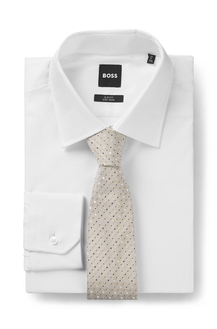 BOSS Ties  - H-TIE 7.5 CM-222 50538909- Concorde Fashion#color_white-131
