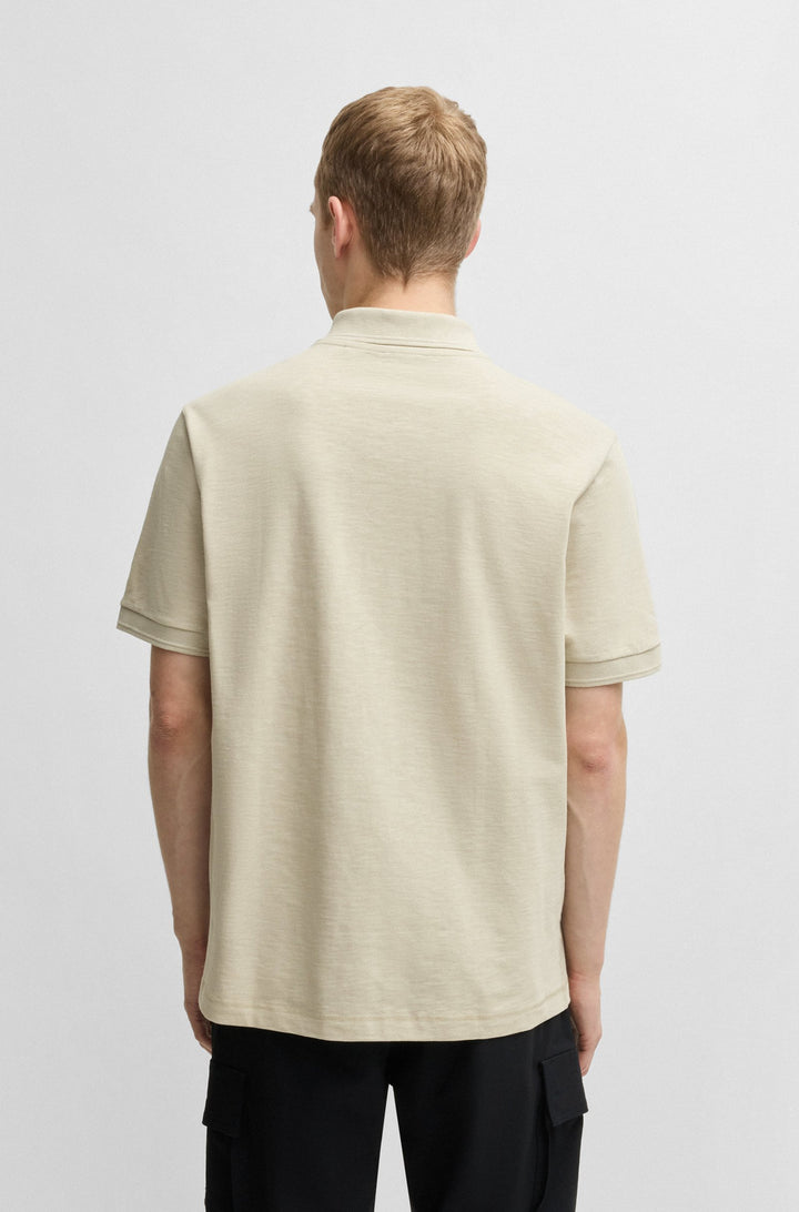 BOSS Polos Relaxed Fit in Cotton Mix - PE_LINENLOGO 10270604 01-50536728- Concorde Fashion#color_beige-271