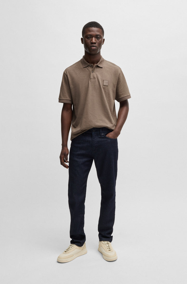 BOSS Polos Relaxed Fit in Cotton Mix - PE_LINENLOGO 10270604 01-50536728- Concorde Fashion#color_beige-294