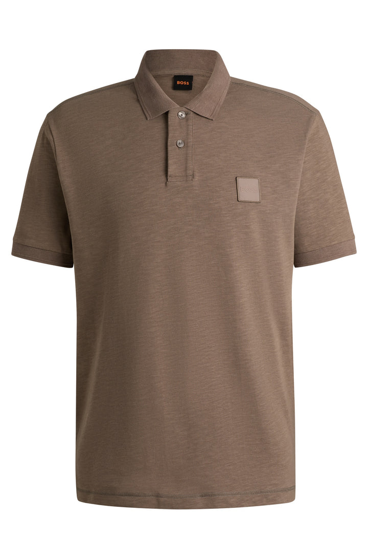 BOSS Polos Relaxed Fit in Cotton Mix - PE_LINENLOGO 10270604 01-50536728- Concorde Fashion#color_beige-294