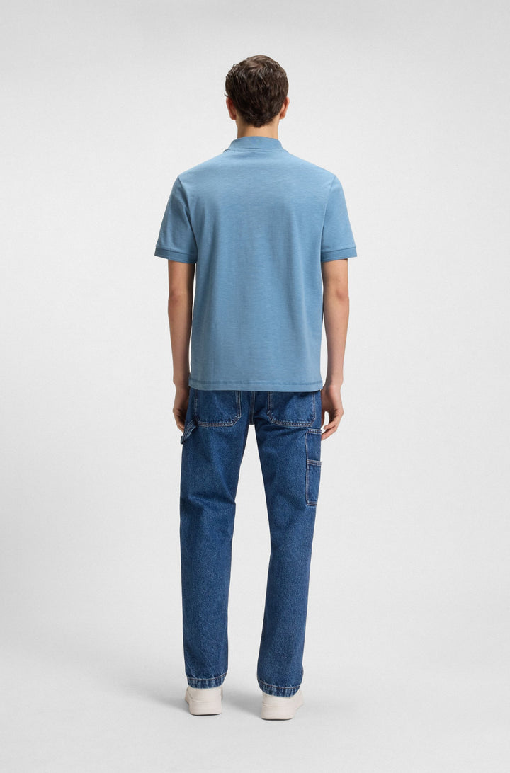 BOSS Polos Relaxed Fit in Cotton Mix - PE_LINENLOGO 10270604 01-50536728- Concorde Fashion#color_blue-462