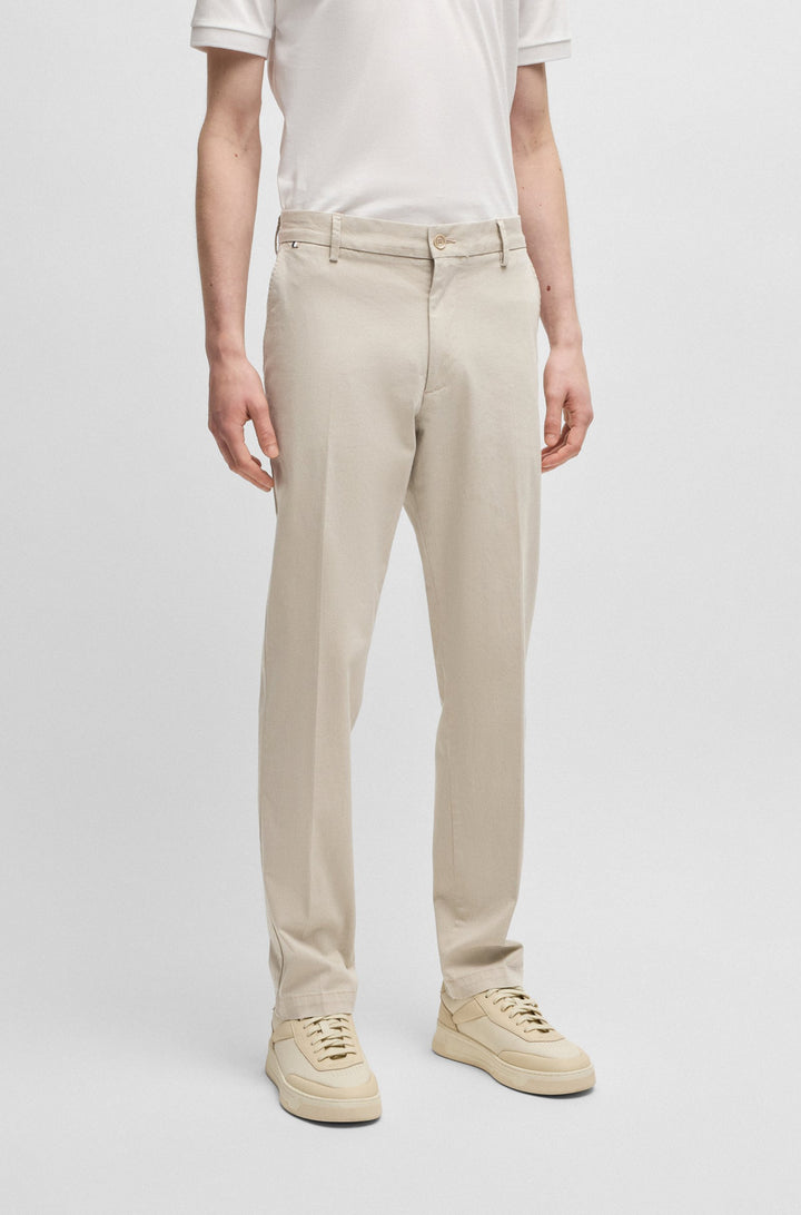 BOSS Trousers Regular Fit in Cotton Mix - H-KANE 10270631 01-50540906- Concorde Fashion#color_beige-275