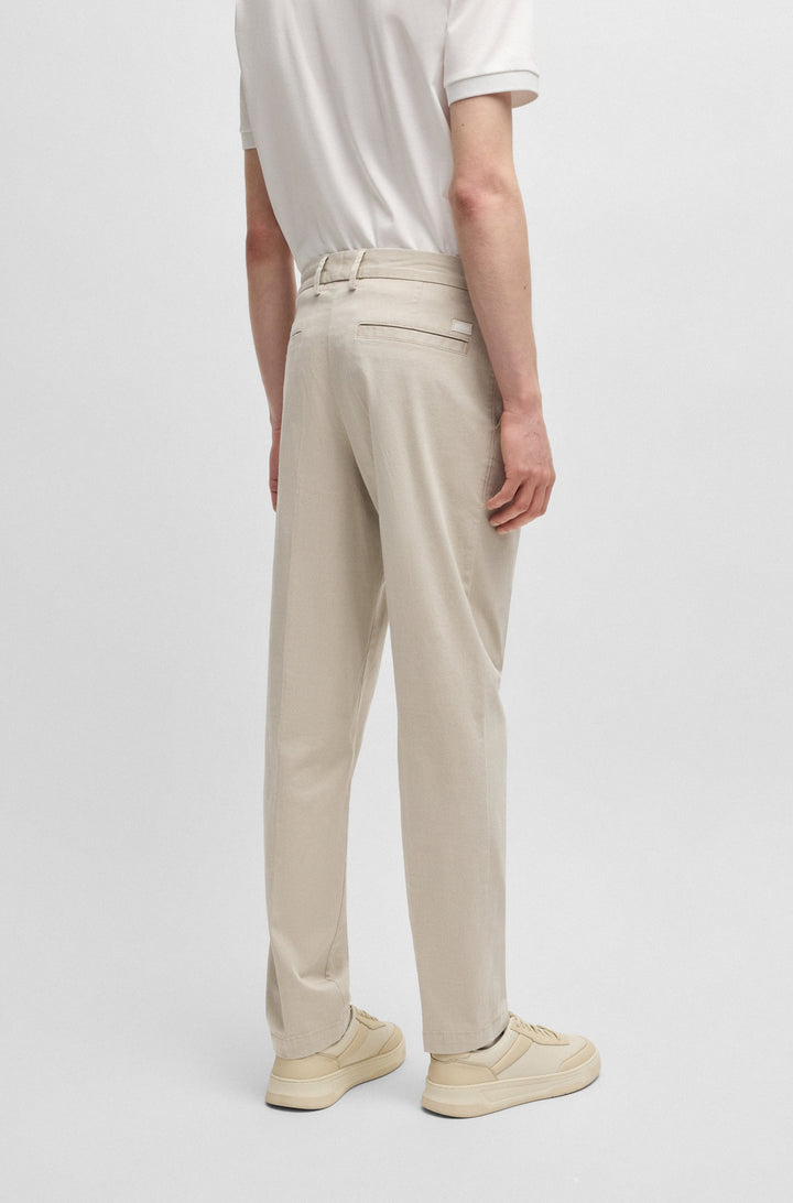 BOSS Trousers Regular Fit in Cotton Mix - H-KANE 10270631 01-50540906- Concorde Fashion#color_beige-275