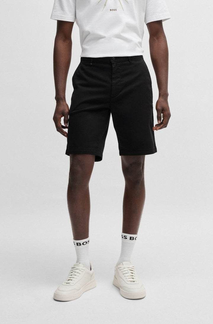 BOSS Shorts  - CHINO-SLIM-SHORTS 50536723- Concorde Fashion#color_black-001