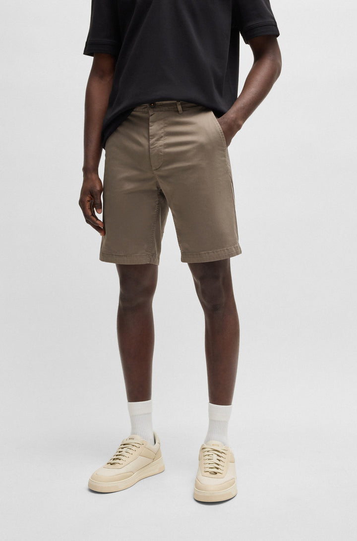 BOSS Shorts  - CHINO-SLIM-SHORTS 50536723- Concorde Fashion#color_beige-294