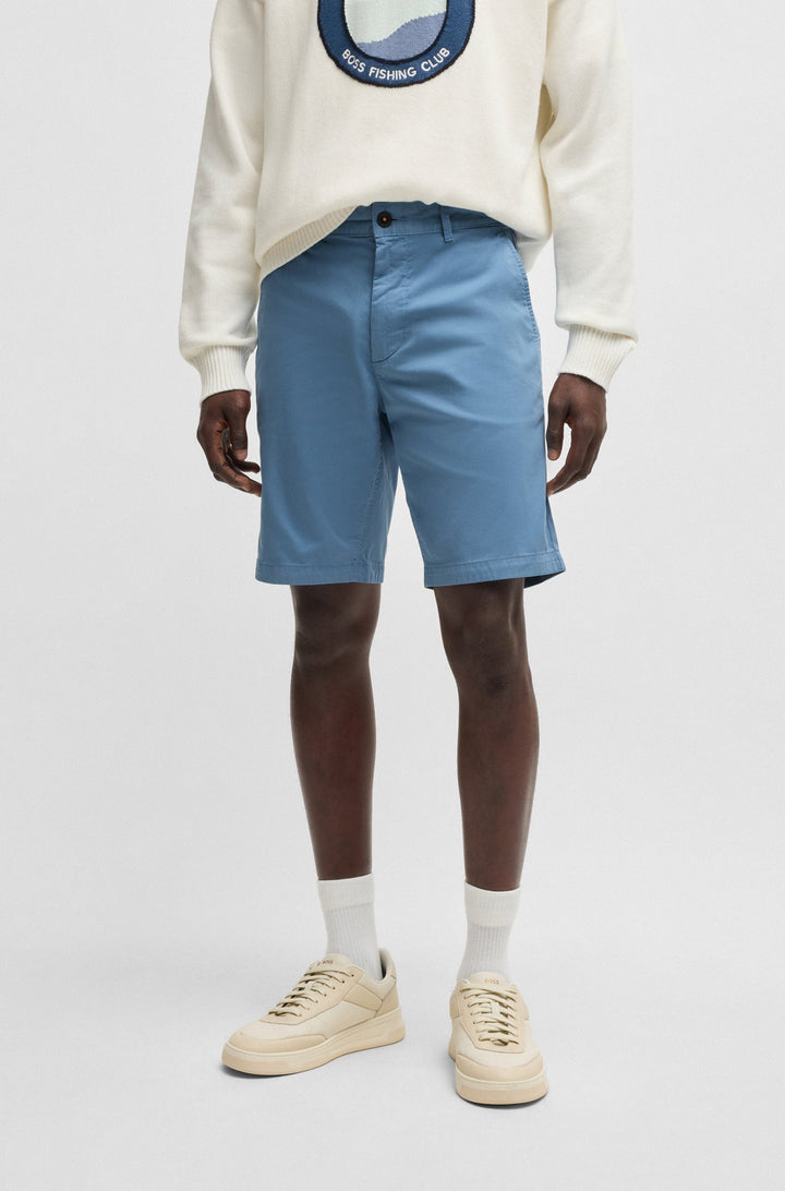 BOSS Shorts  - CHINO-SLIM-SHORTS 50536723- Concorde Fashion#color_blue-462