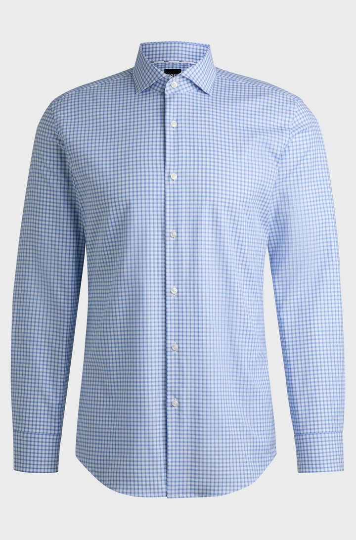 BOSS Formal Shirts Slim Fit - H-HANK-SPREAD-C1-222 50539081- Concorde Fashion#color_blue-450