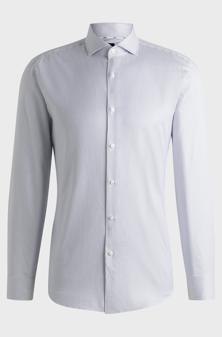 BOSS Formal Shirts Slim Fit - H-HANK-SPREAD-C1-222 50539082- Concorde Fashion#color_blue-430