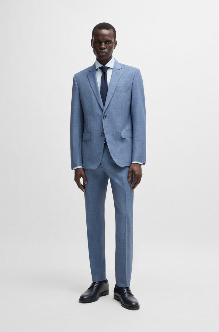 BOSS Formal Shirts Slim Fit - H-HANK-SPREAD-C1-222 50539203- Concorde Fashion#color_blue-450