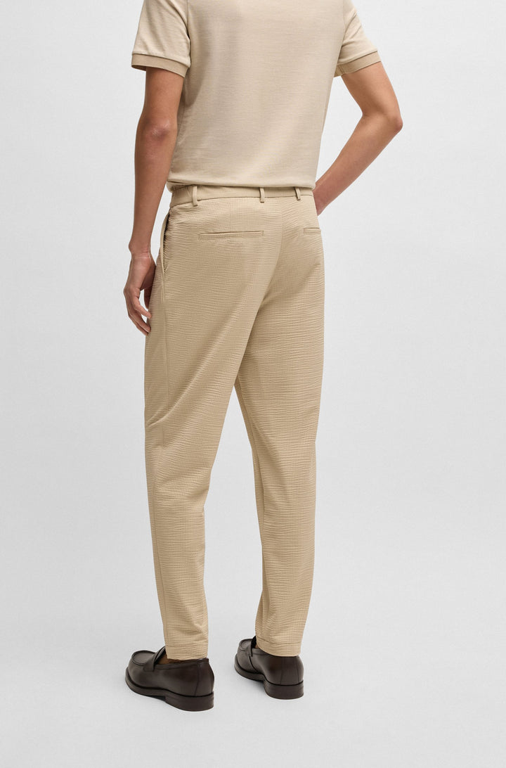 BOSS Trousers Tapered Fit - P-PERIN-J-EL-WG-252 50540687- Concorde Fashion#color_beige-275