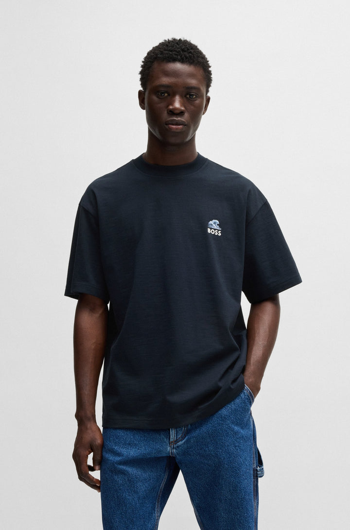 BOSS T-Shirts Relaxed Fit - TE_NUMBERS 50540520- Concorde Fashion#color_navy-404