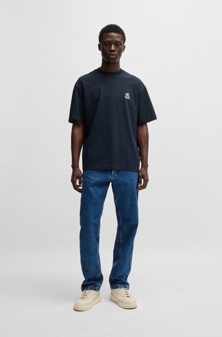 BOSS T-Shirts Relaxed Fit - TE_NUMBERS 50540520- Concorde Fashion#color_navy-404