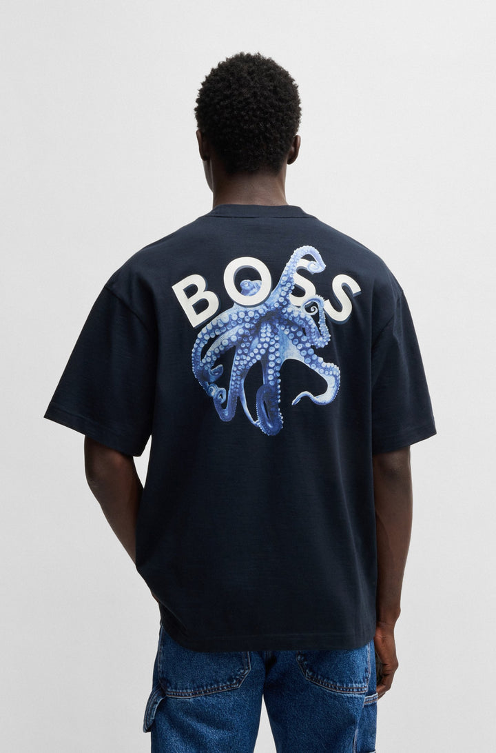 BOSS T-Shirts Relaxed Fit - TE_NUMBERS 50540520- Concorde Fashion#color_navy-404