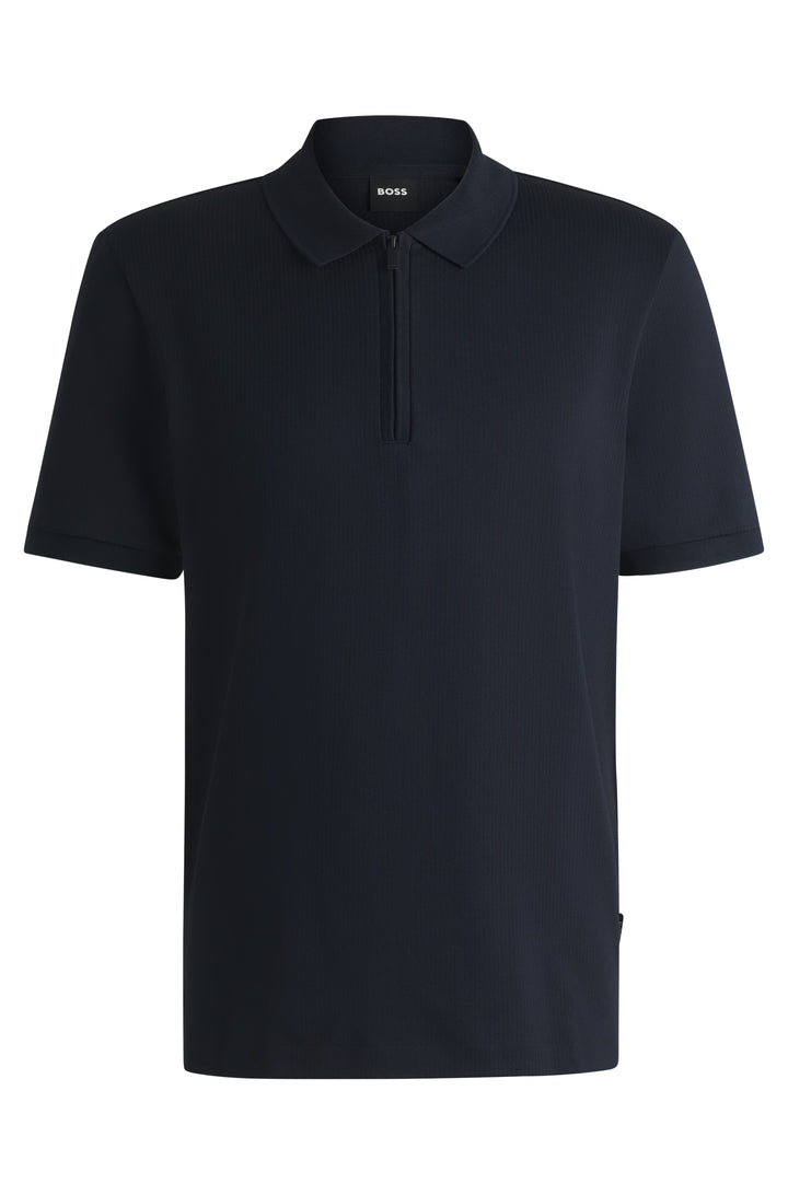 BOSS Polos Regular Fit in Cotton Mix - P-PARAS 25 10271426 01-50537494- Concorde Fashion#color_navy-404