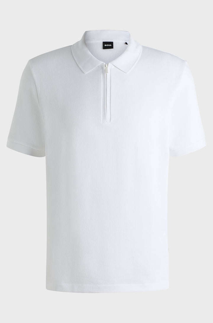 BOSS Polos Regular Fit in Cotton Mix - P-PARAS 25 10271426 01-50537494- Concorde Fashion#color_white-100