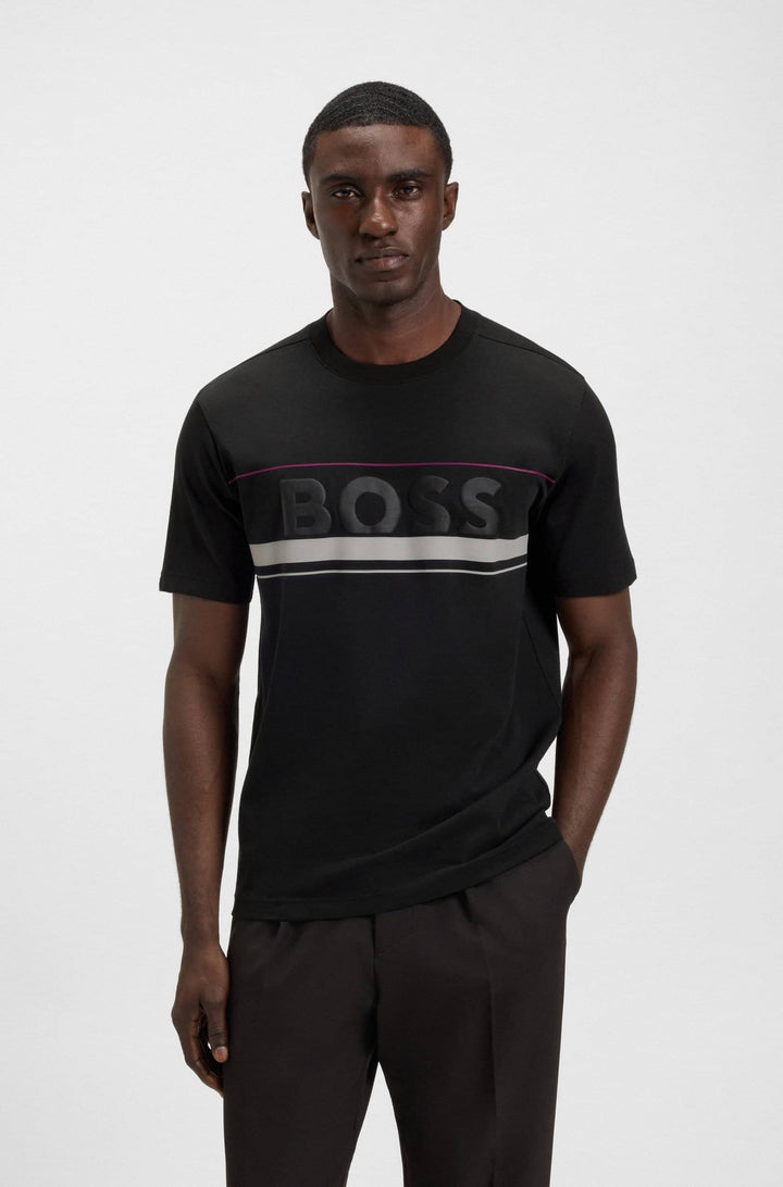 BOSS T-Shirts Regular Fit - TEE ICONIC ZONE 50550113- Concorde Fashion#color_black-001
