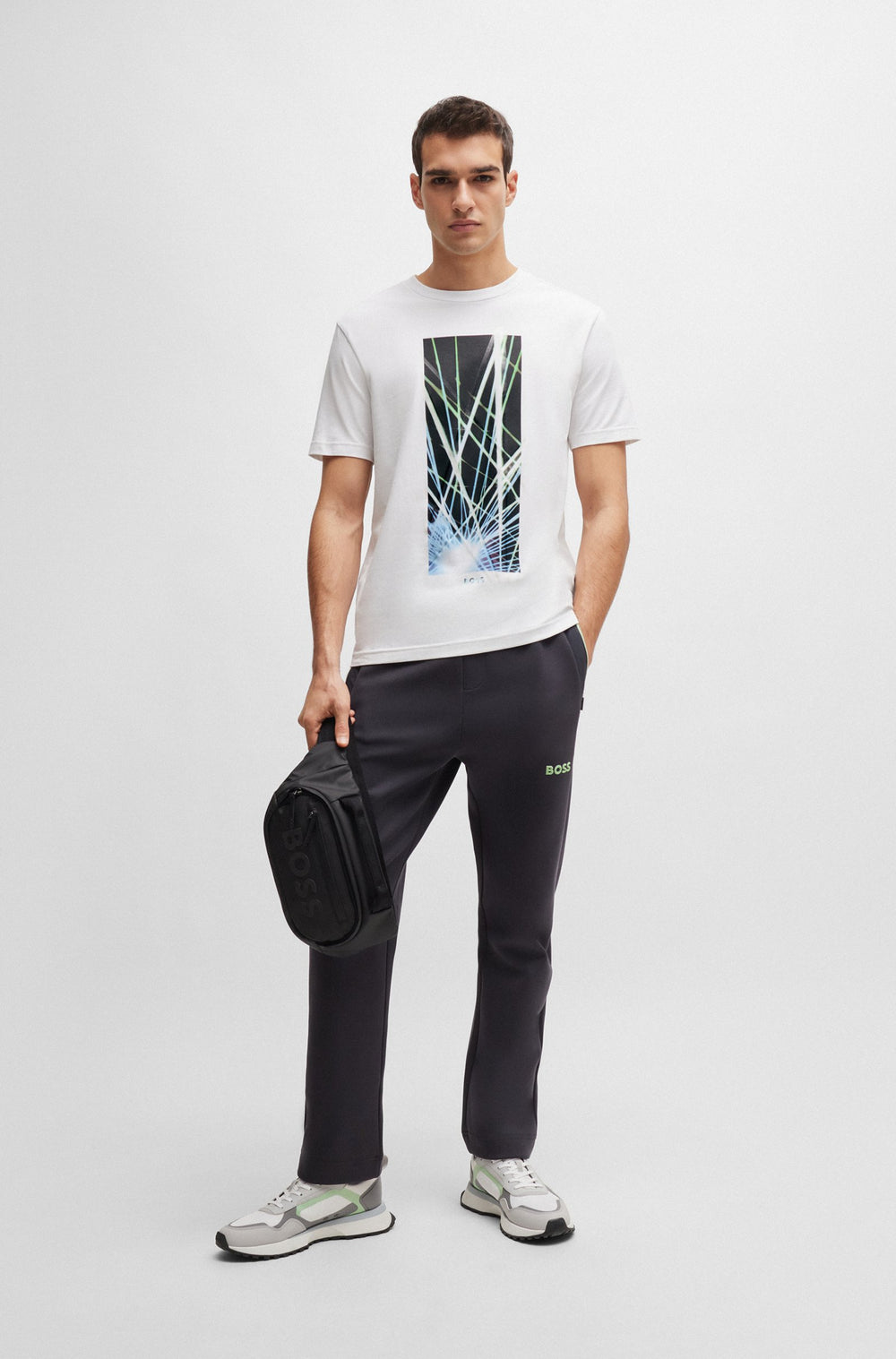 BOSS Regular Fit T-Shirts in Cotton Mix - TEE 6 10110340 01-50514647- Concorde Fashion#color_white-100