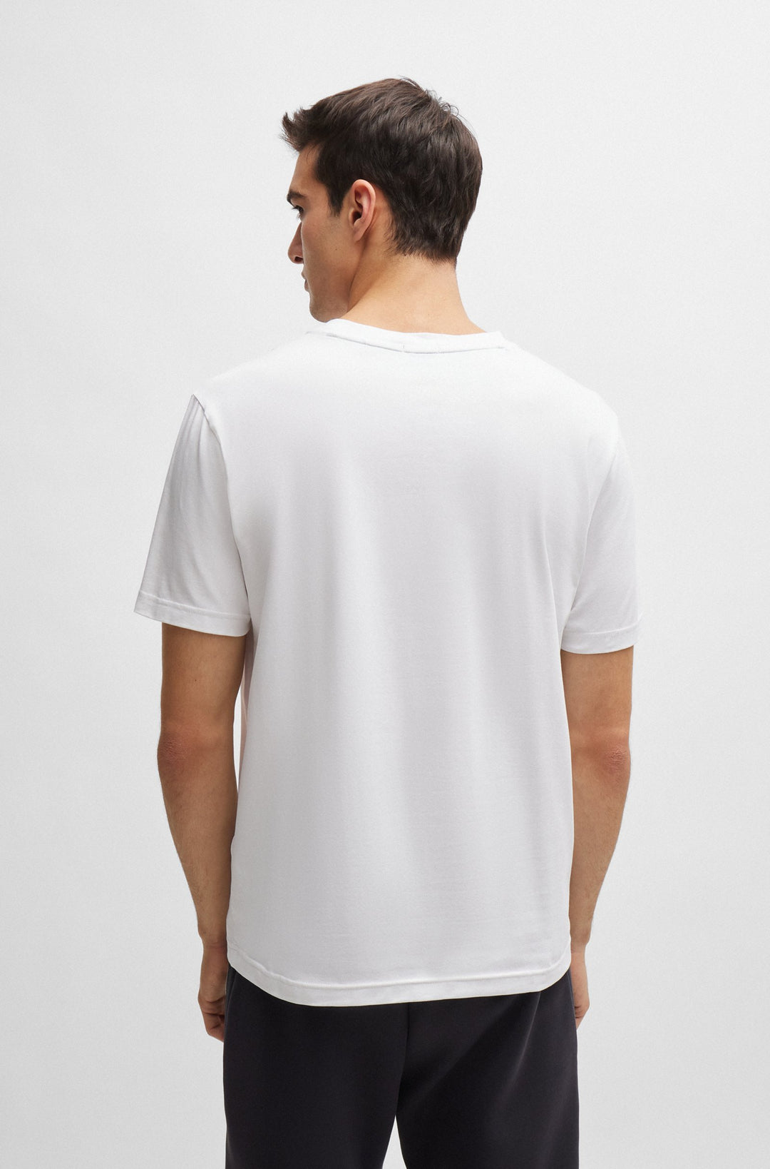 BOSS Regular Fit T-Shirts in Cotton Mix - TEE 6 10110340 01-50514647- Concorde Fashion#color_white-100