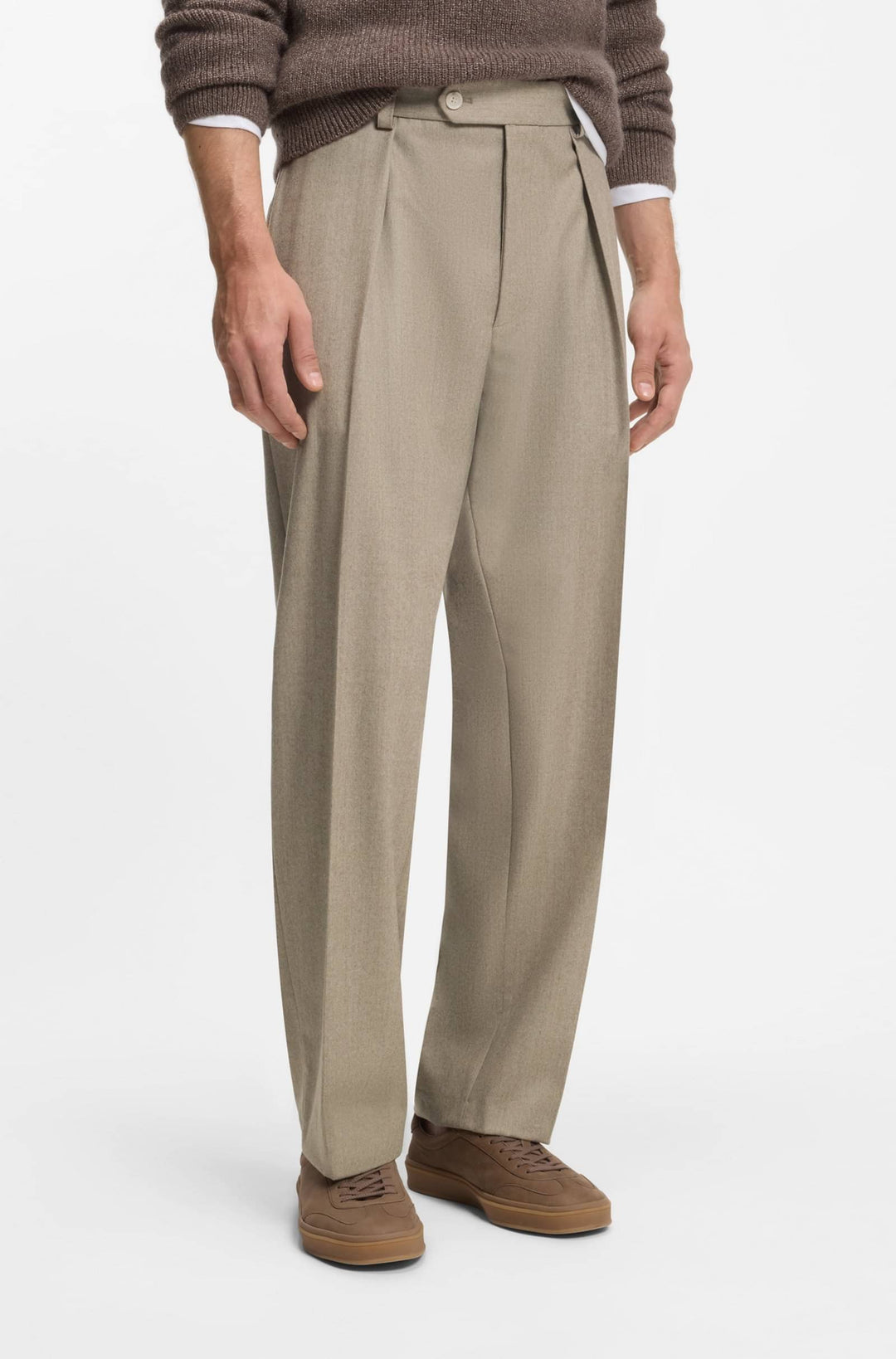 BOSS Trousers Relaxed Fit - TROUSERS-252_DB 50554905- Concorde Fashion#color_beige-263