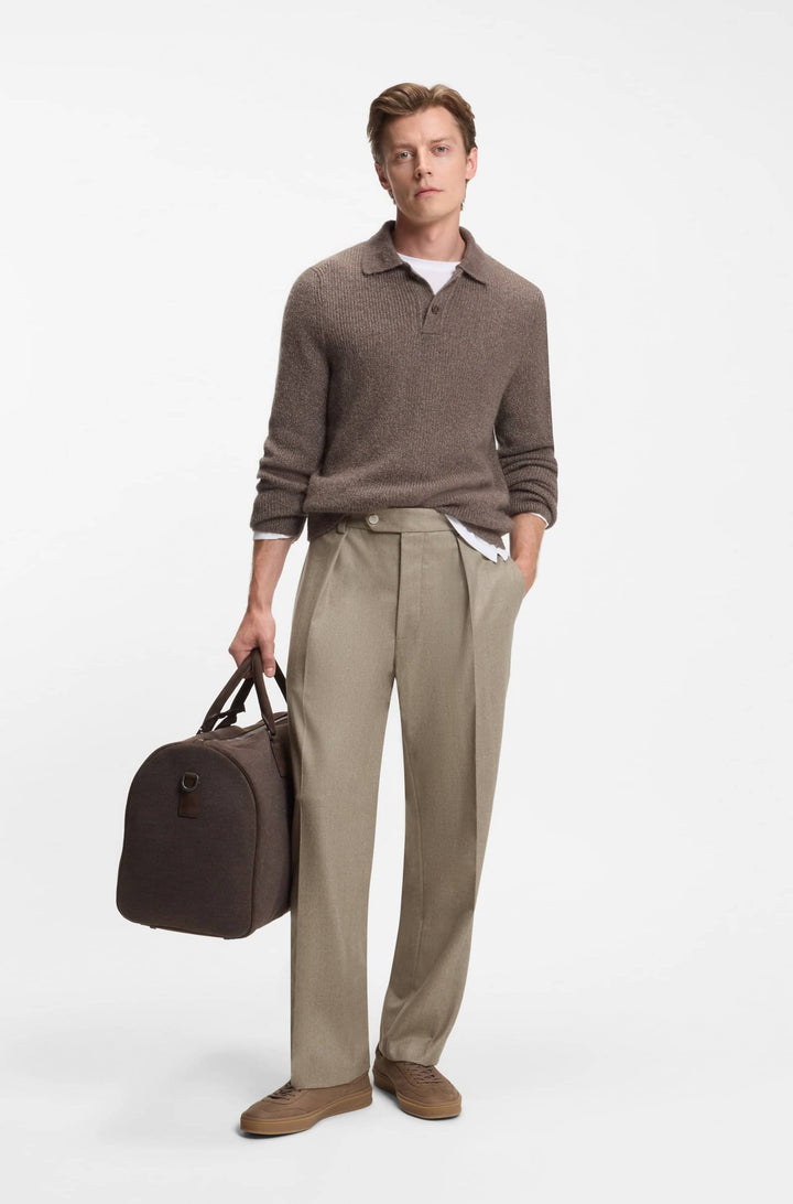 BOSS Trousers Relaxed Fit - TROUSERS-252_DB 50554905- Concorde Fashion#color_beige-263