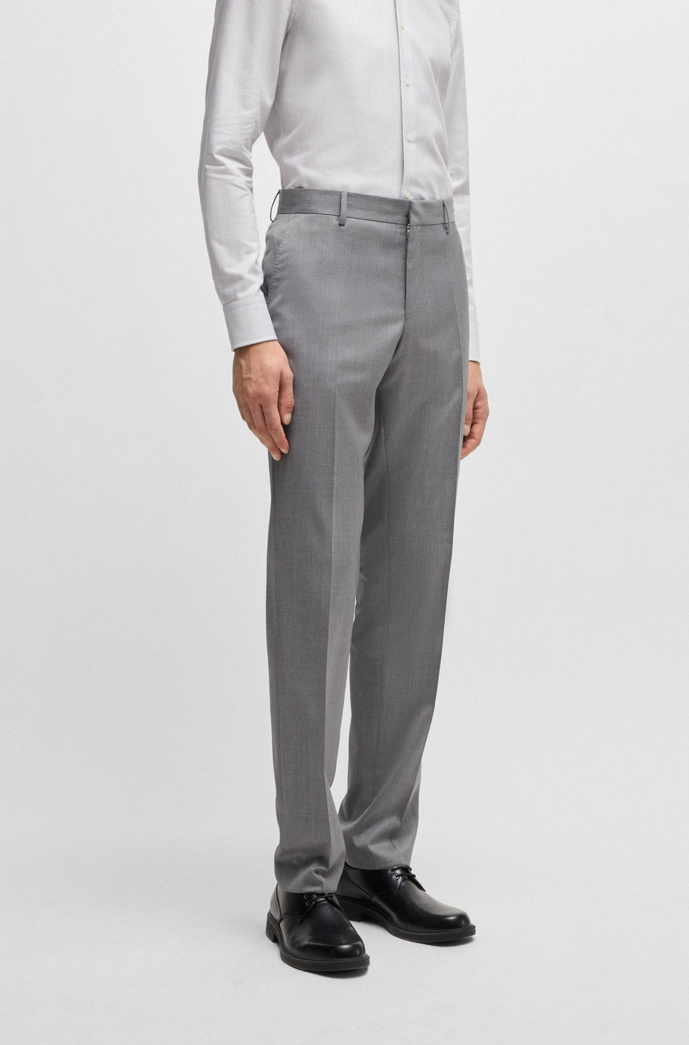 BOSS Suits Slim Fit in Wool - H-HUGE-2PCS-224 10189044 01-50479561- Concorde Fashion#color_grey-032