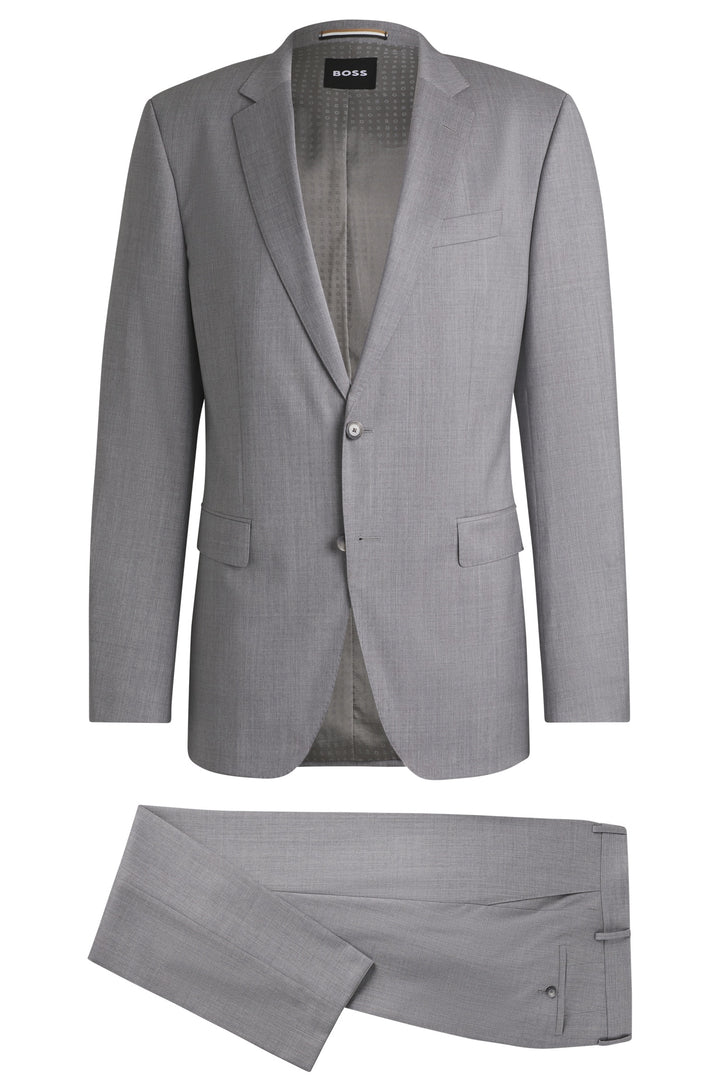 BOSS Suits Slim Fit in Wool - H-HUGE-2PCS-224 10189044 01-50479561- Concorde Fashion#color_grey-032