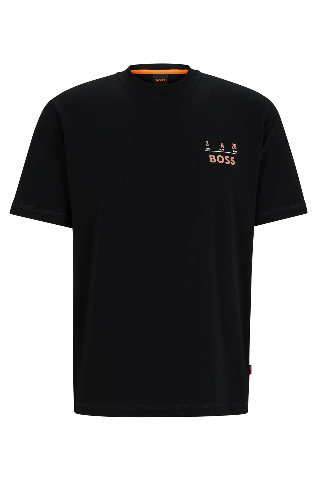 BOSS Relaxed Fit T-Shirts in Cotton - TE_RECORDS 10189487 01-50515553- Concorde Fashion#color_black-001