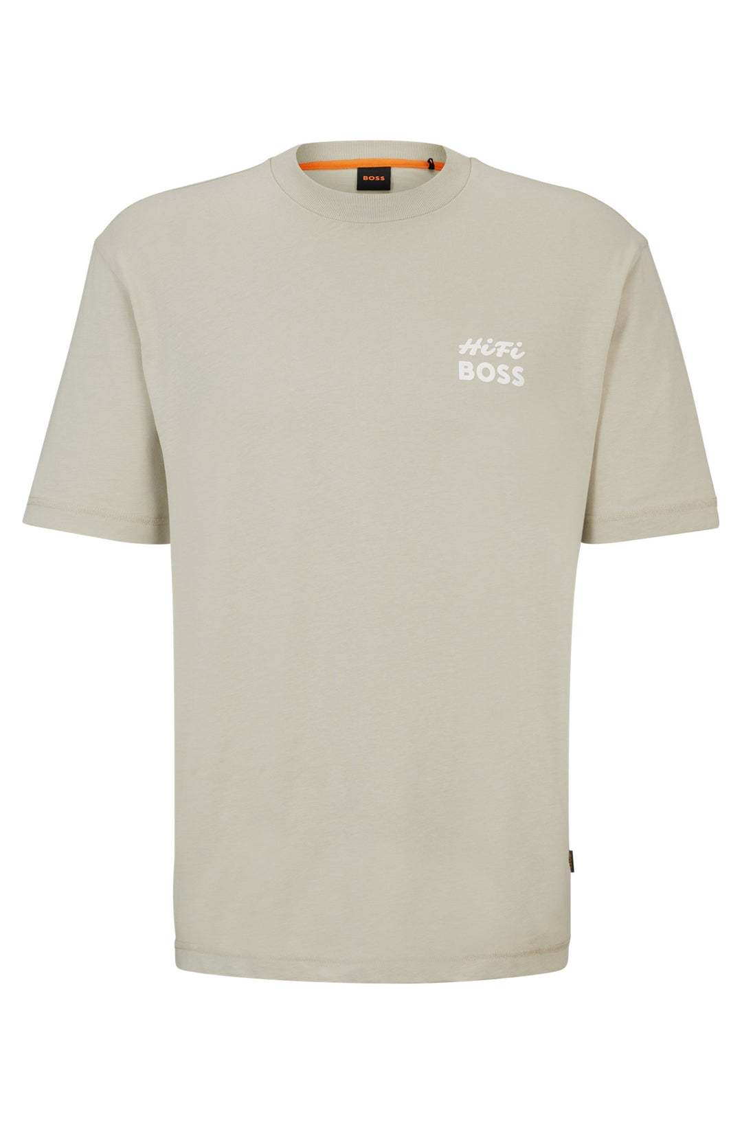 BOSS Relaxed Fit T-Shirts in Cotton - TE_RECORDS 10189487 01-50515553- Concorde Fashion#color_beige-271