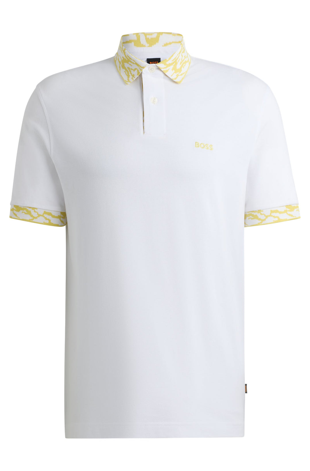 BOSS Regular Fit Polos in Cotton - PE_OCEAN_DETAILED 10191116 01-50515903- Concorde Fashion#color_white-100