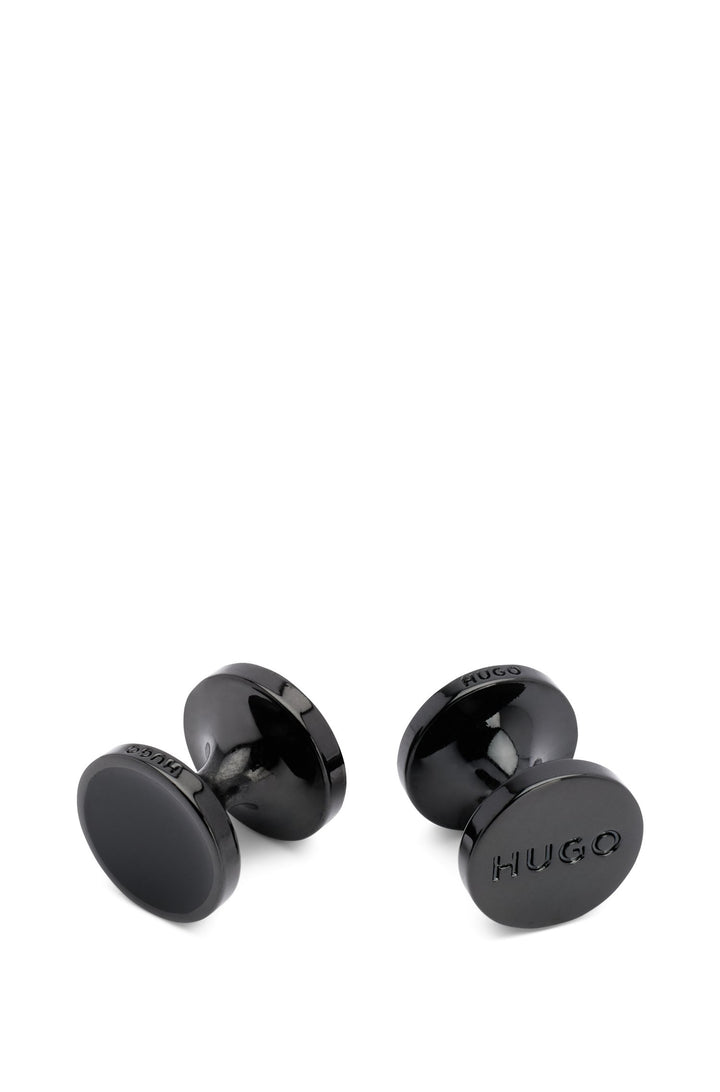 HUGO  Cufflinks in Metal - E-TOKEEP 10191262 01-50470125- Concorde Fashion#color_black-002