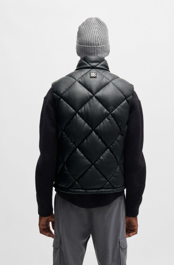 HUGO Vests Regular Fit in Polyester - BORINTINO2441 10194301 01-50527323- Concorde Fashion#color_black-001