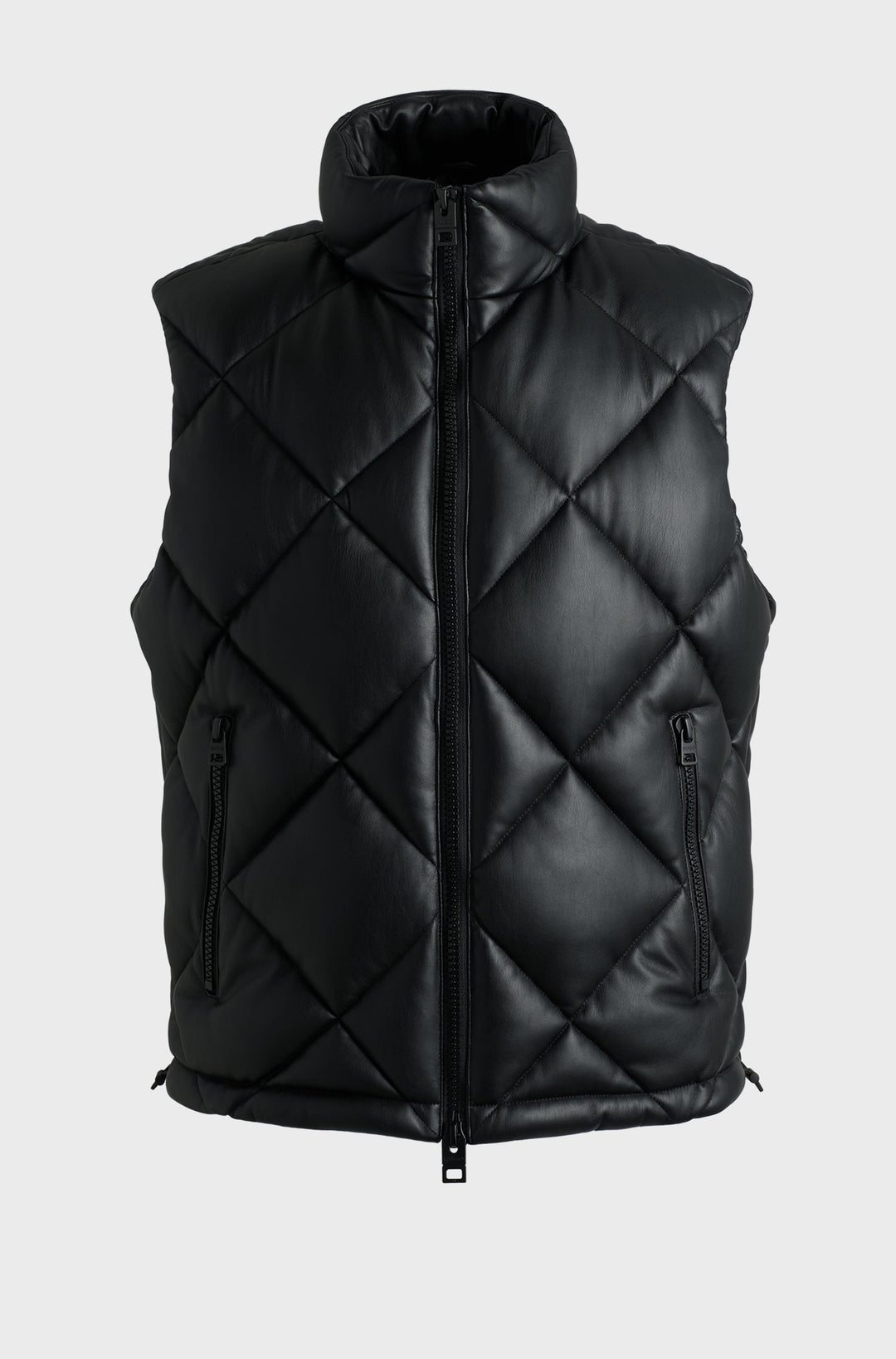 HUGO Vests Regular Fit in Polyester - BORINTINO2441 10194301 01-50527323- Concorde Fashion#color_black-001