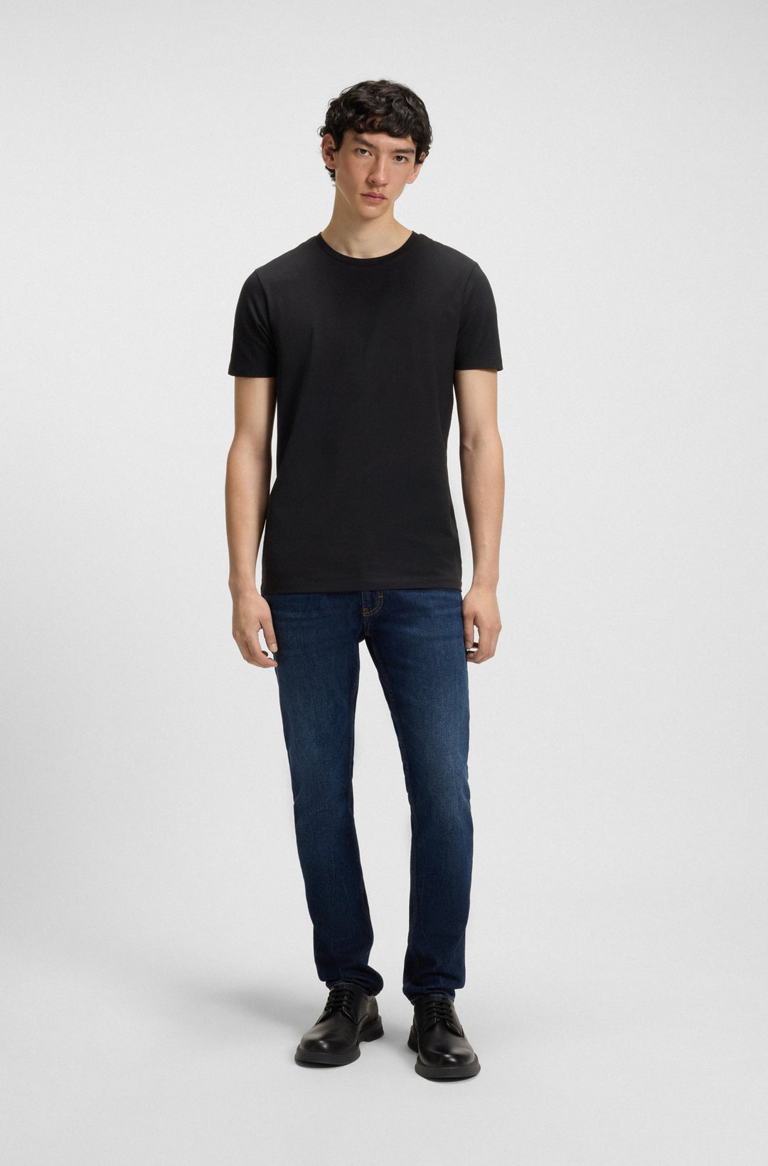 HUGO T-Shirts Slim Fit - HUGO-ROUND 50325440Concorde Fashion#color_black-001
