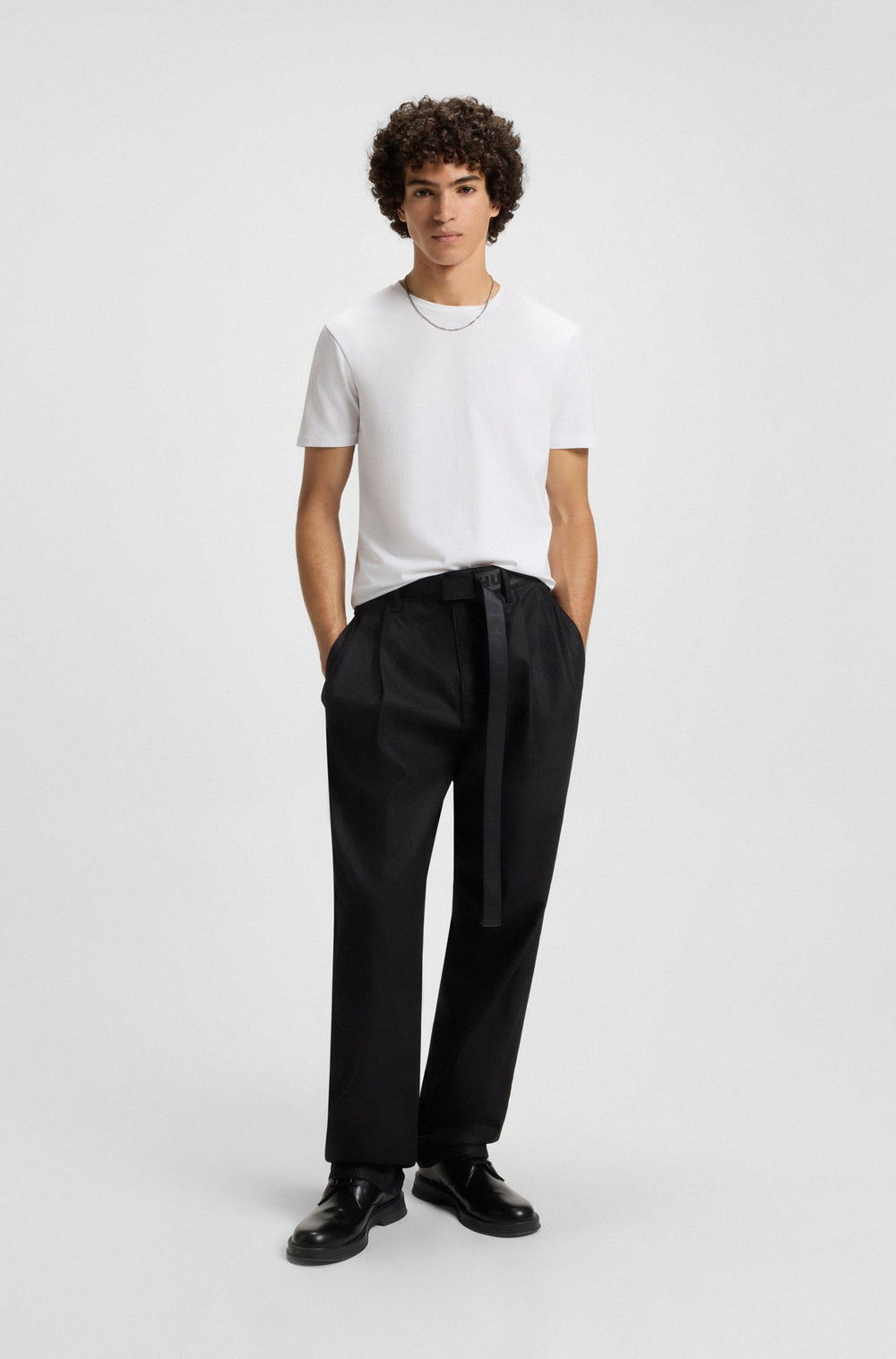 HUGO T-Shirts Slim Fit - HUGO-ROUND 50325440Concorde Fashion#color_white-100