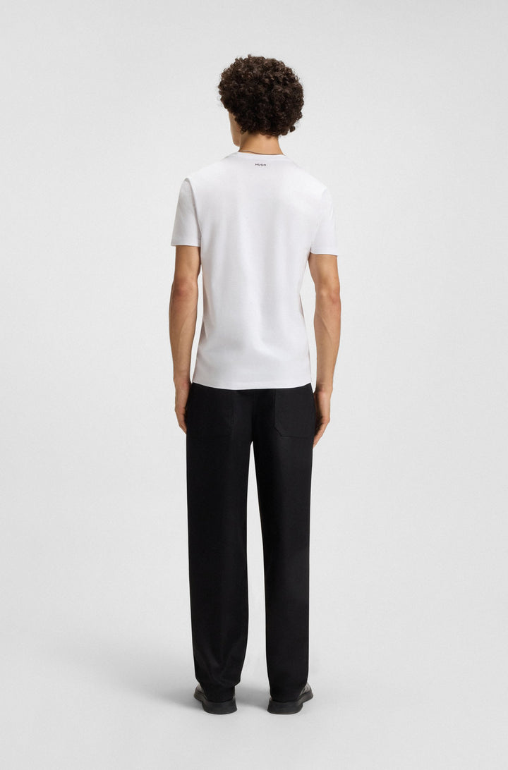 HUGO T-Shirts Slim Fit - HUGO-ROUND 50325440Concorde Fashion#color_white-100