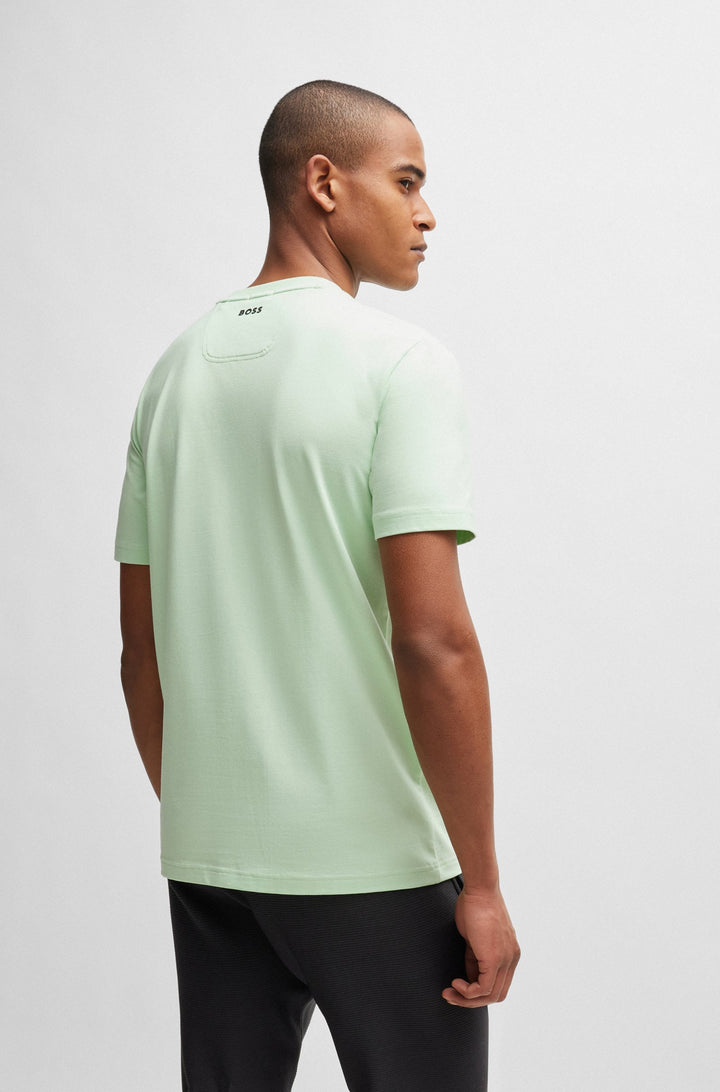 BOSS Regular Fit T-Shirts in Cotton Mix - TEE 4 10194355 01-50513010- Concorde Fashion#color_green-388