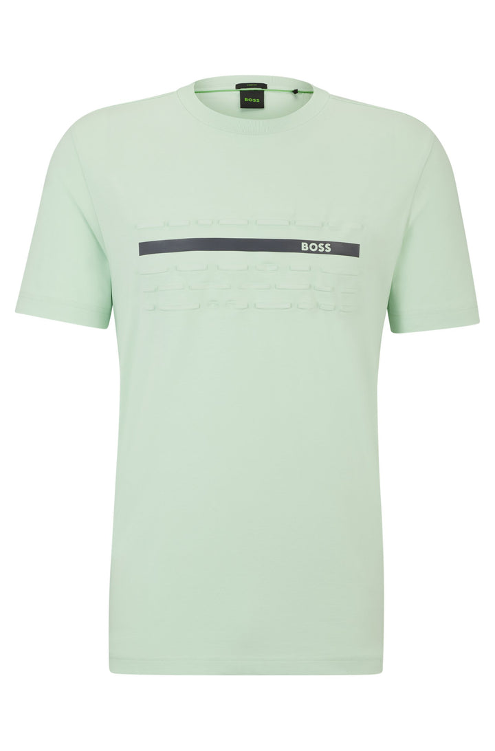 BOSS Regular Fit T-Shirts in Cotton Mix - TEE 4 10194355 01-50513010- Concorde Fashion#color_green-388