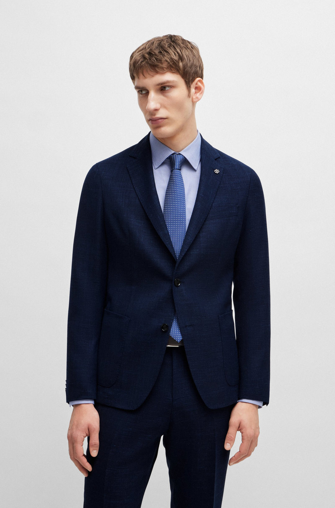 BOSS Blazers Slim Fit in Polyester Mix - C-HANRY-233 10205293 01-50521629- Concorde Fashion#color_navy-404