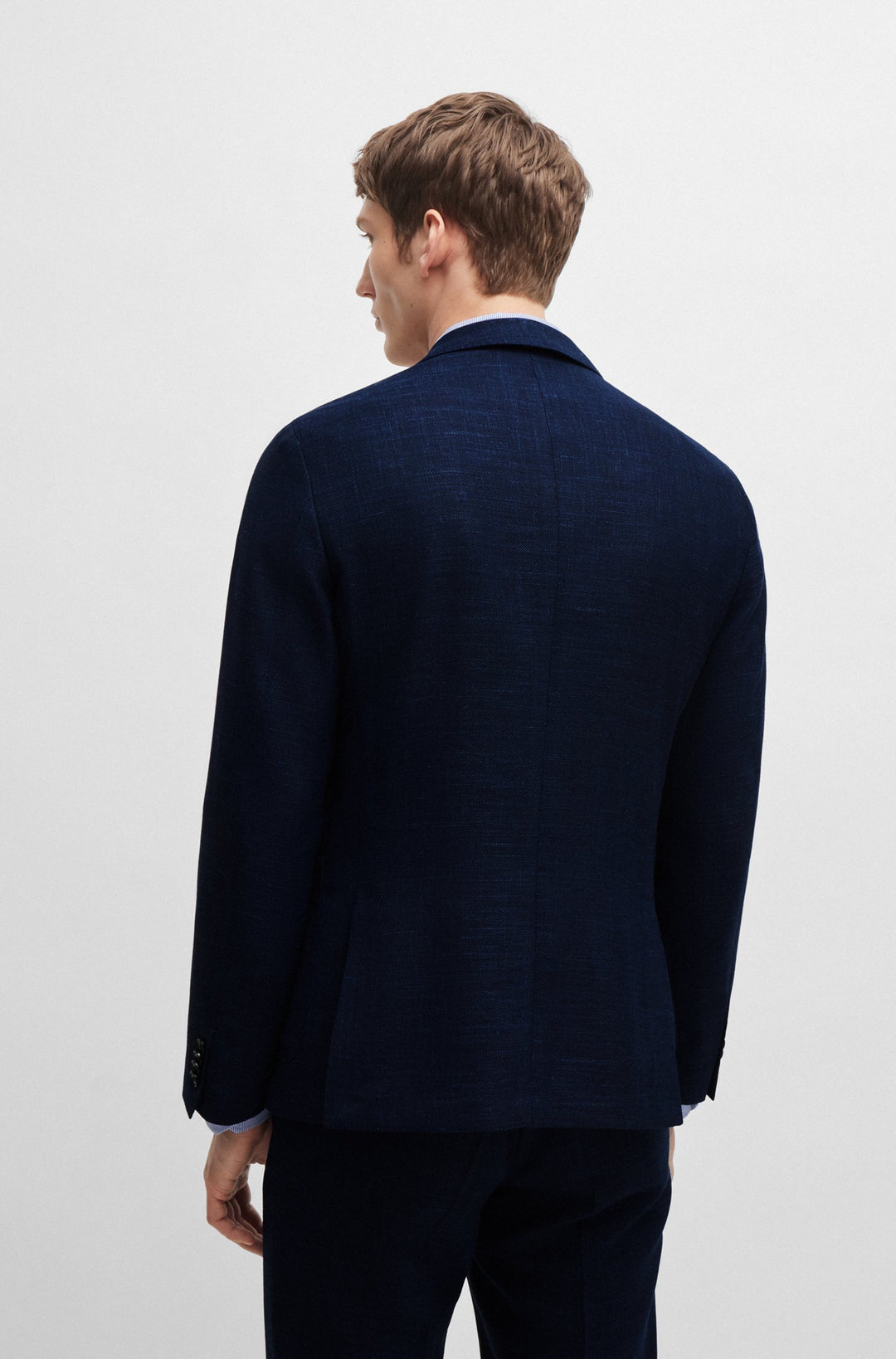 BOSS Blazers Slim Fit in Polyester Mix - C-HANRY-233 10205293 01-50521629- Concorde Fashion#color_navy-404