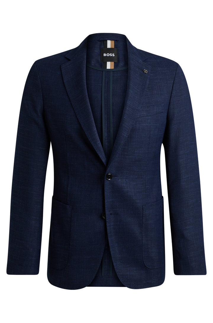 BOSS Blazers Slim Fit in Polyester Mix - C-HANRY-233 10205293 01-50521629- Concorde Fashion#color_navy-404