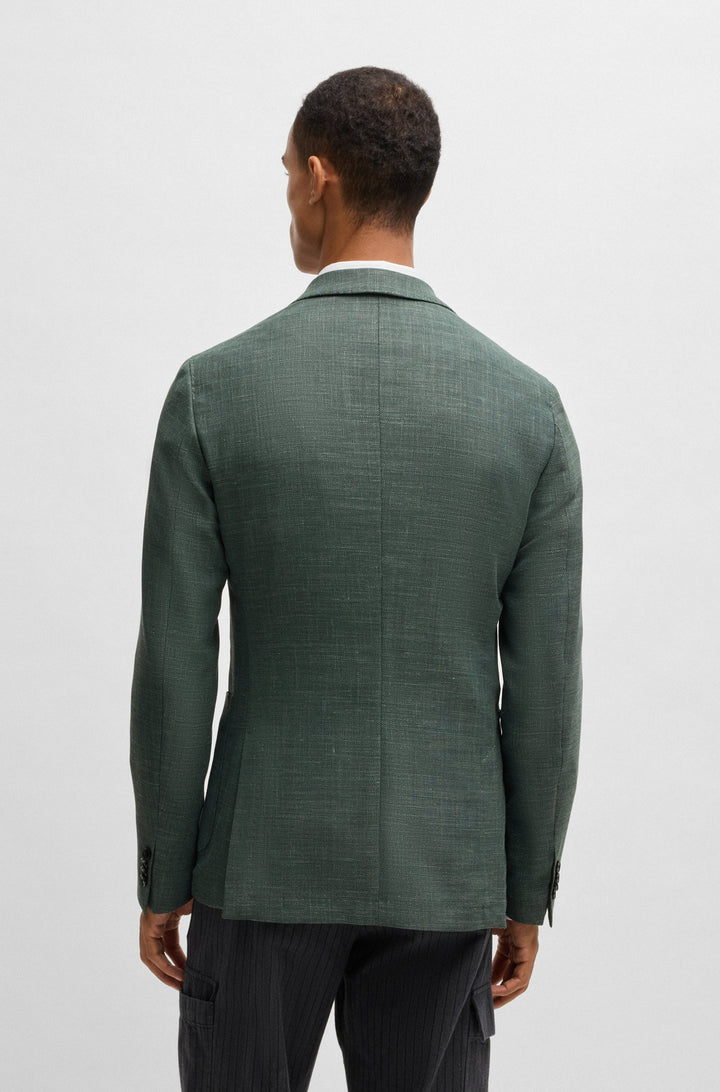BOSS Blazers Slim Fit in Polyester Mix - C-HANRY-233 10205293 01-50521629- Concorde Fashion#color_green-330