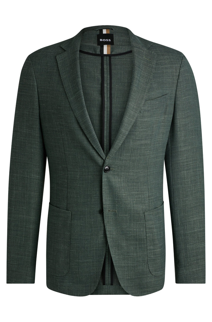 BOSS Blazers Slim Fit in Polyester Mix - C-HANRY-233 10205293 01-50521629- Concorde Fashion#color_green-330