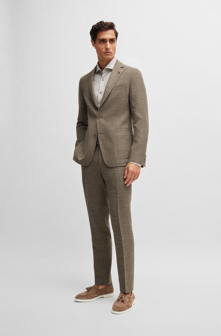 BOSS Blazers Slim Fit in Polyester Mix - C-HANRY-233 10205293 01-50521629- Concorde Fashion#color_beige-282