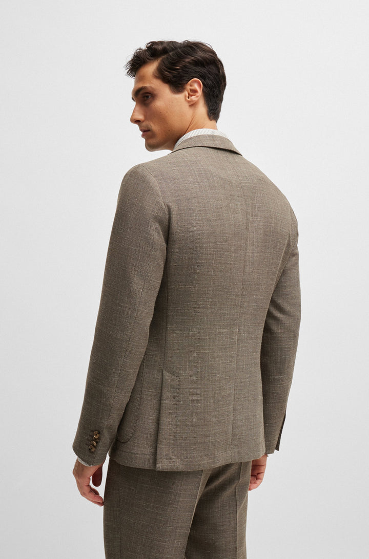 BOSS Blazers Slim Fit in Polyester Mix - C-HANRY-233 10205293 01-50521629- Concorde Fashion#color_beige-282