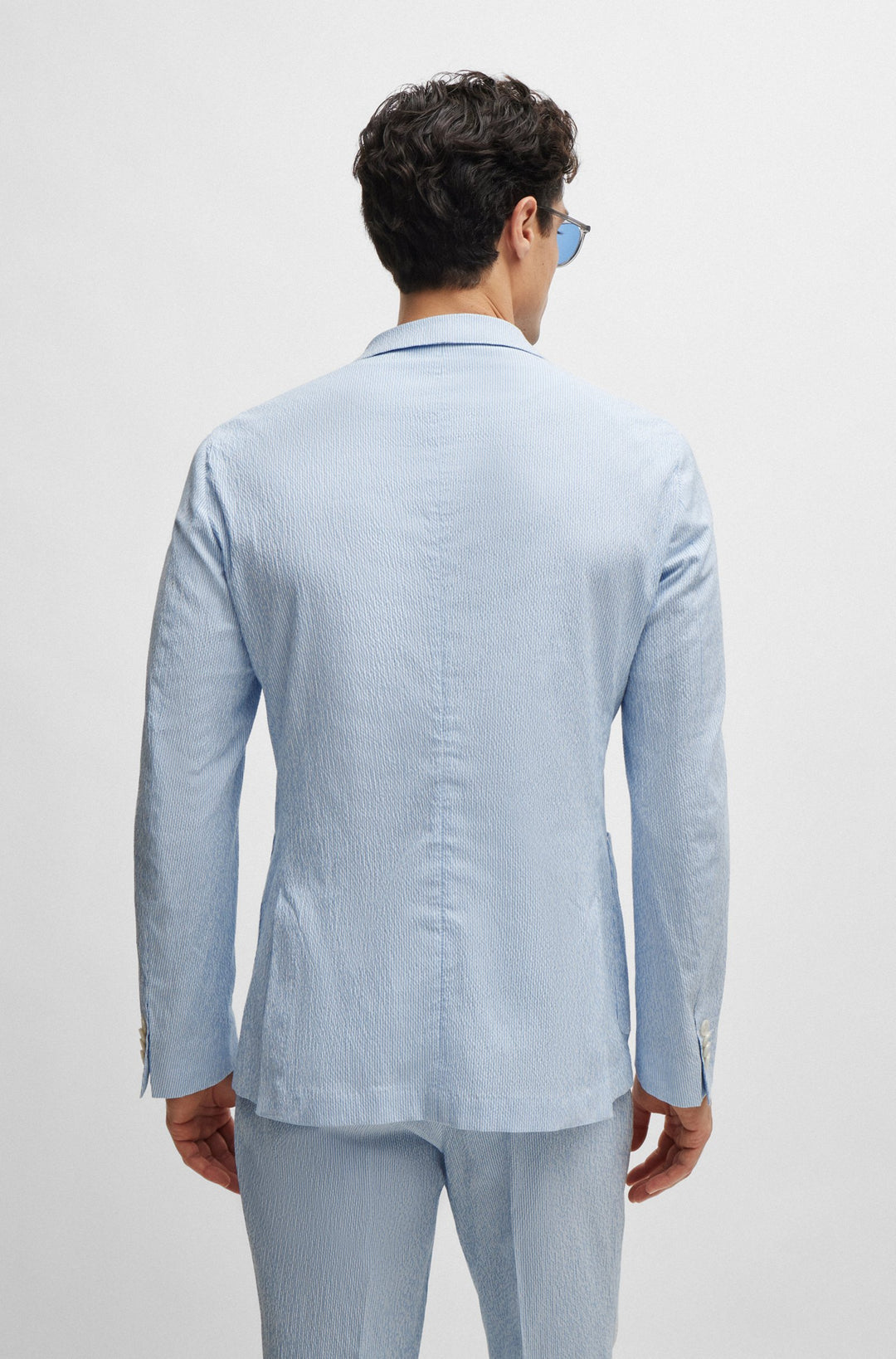 BOSS Slim Fit Suits in Cotton Mix - C-HANRY-2PCS-DB-242 10205332 01-50514676- Concorde Fashion#color_blue-450