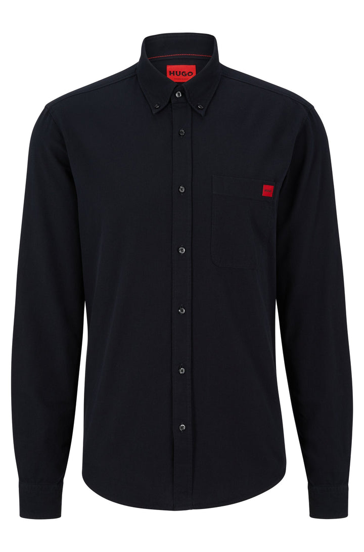 HUGO Slim Fit Casual Shirts in Cotton - EVITO 10206255 04-50479302- Concorde Fashion#color_black-004