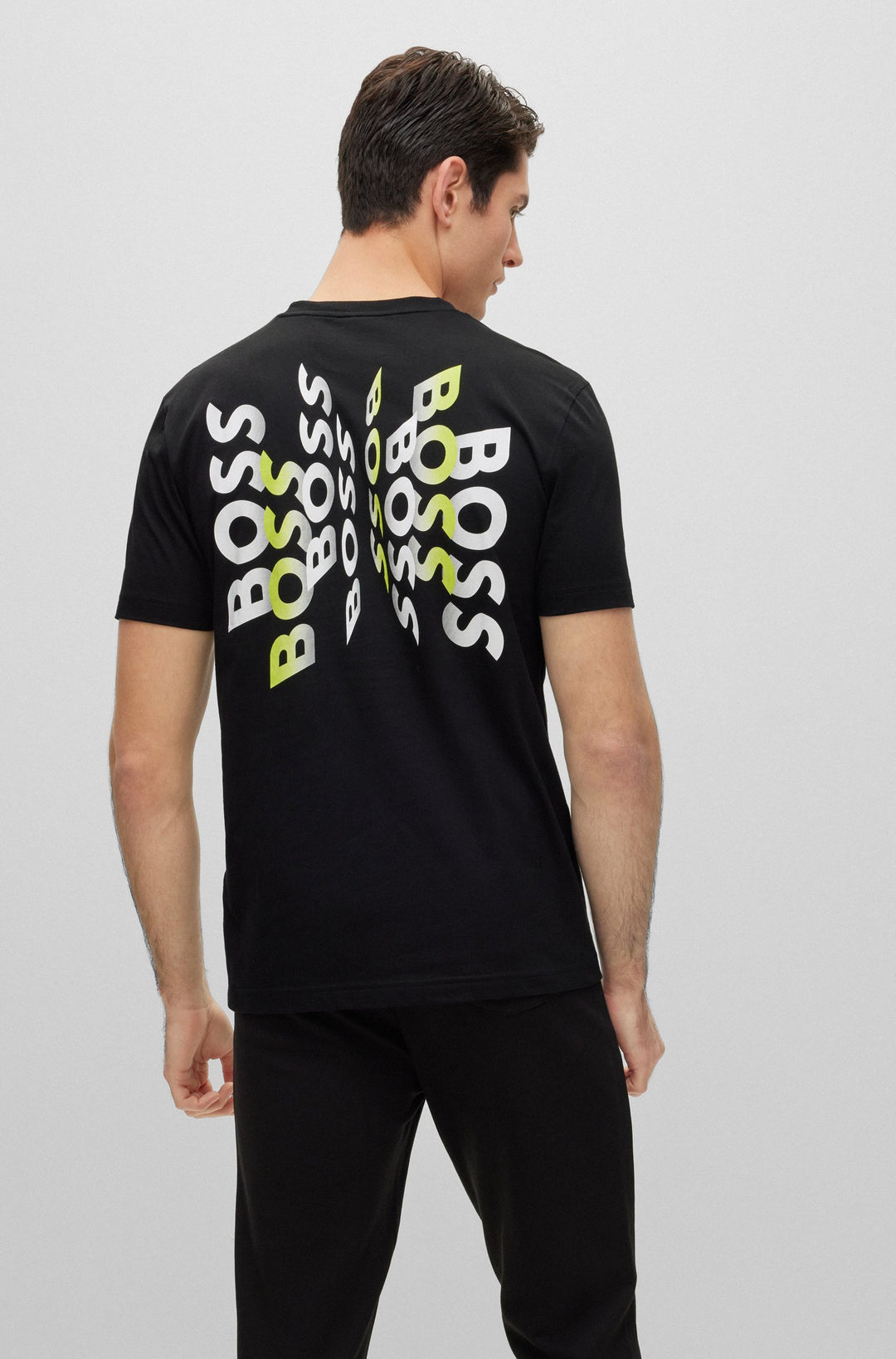 BOSS Regular Fit T-Shirts in Cotton - TEE 7 10213473 01-50491448- Concorde Fashion#color_black-001