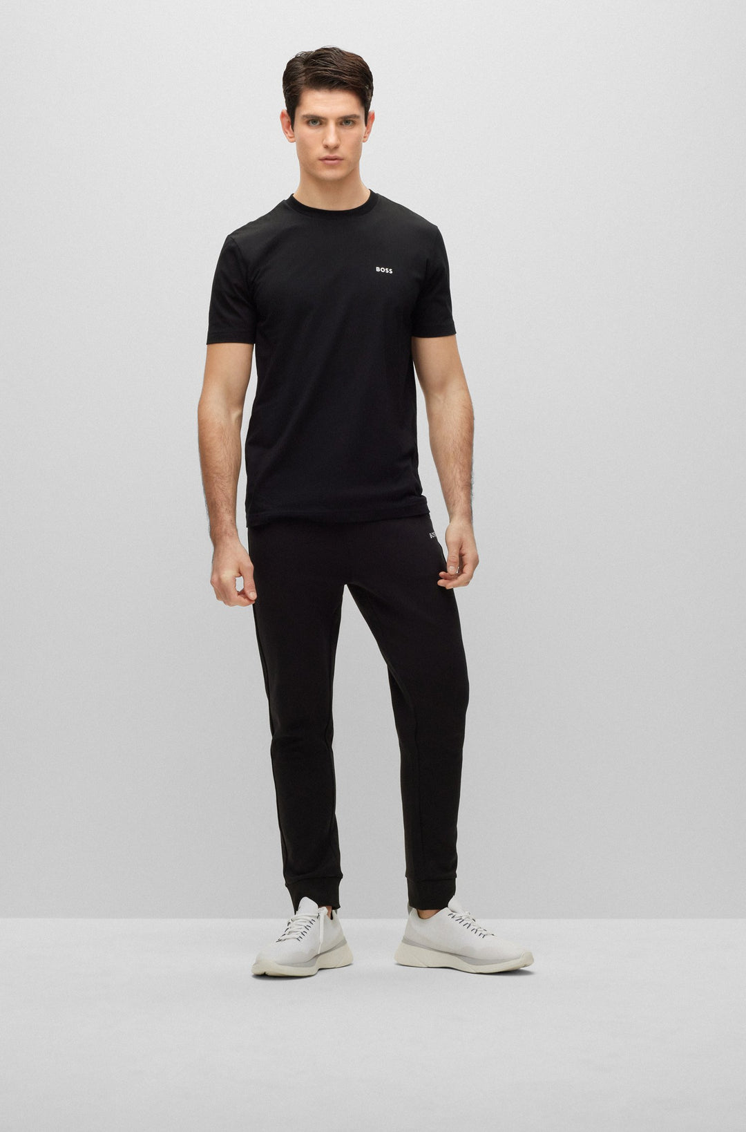 BOSS Regular Fit T-Shirts in Cotton - TEE 7 10213473 01-50491448- Concorde Fashion#color_black-001