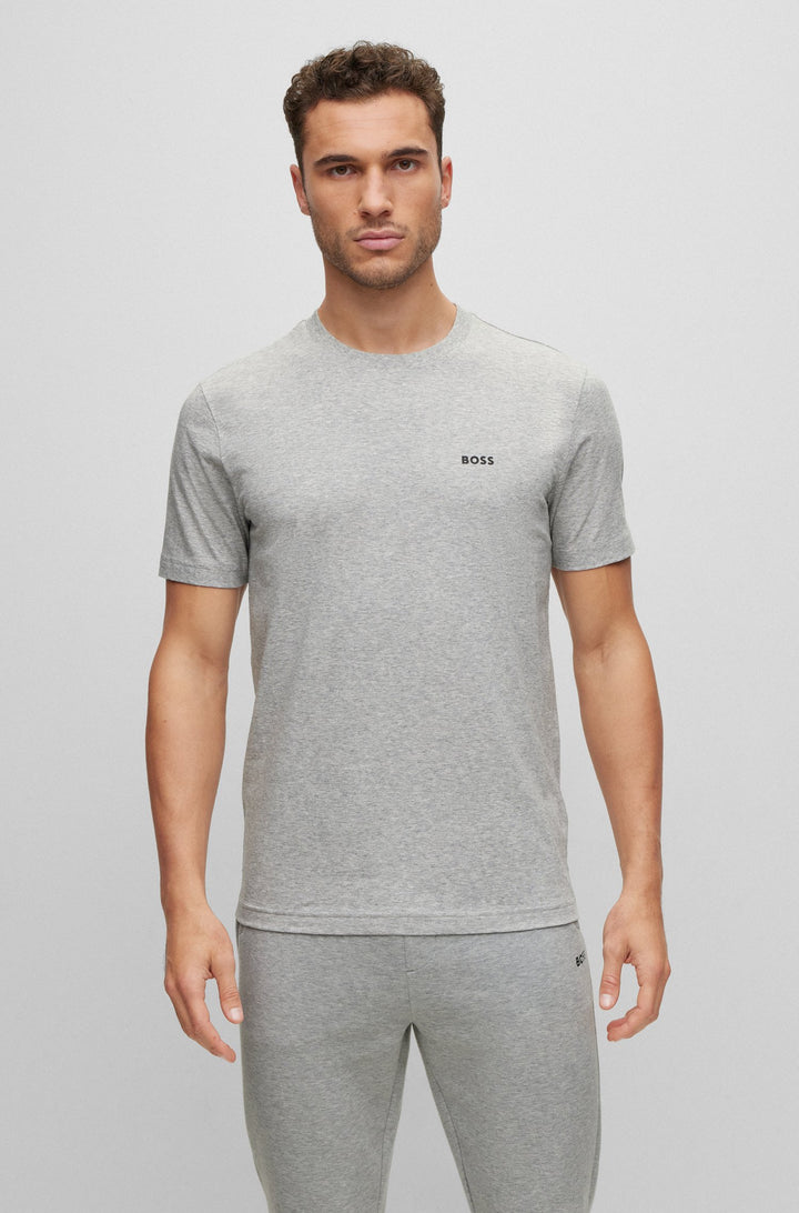 BOSS Regular Fit T-Shirts in Cotton - TEE 7 10213473 01-50491448- Concorde Fashion#color_grey-059